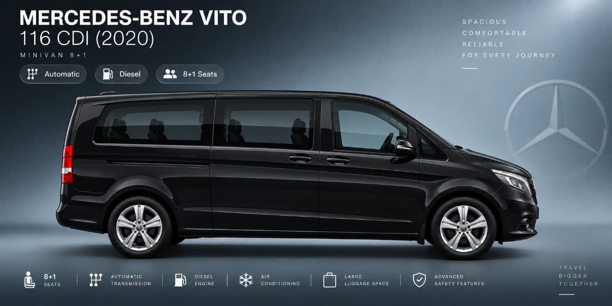 Mercedes-Benz Vito 116 CDI 2020 – rental in Sarajevo